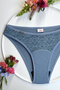 MODAL | Hi-Cut graublau mit Spitze